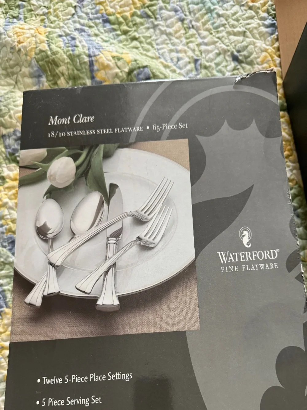 Waterford  Stainless Steel Flatware - 65 Piece Set